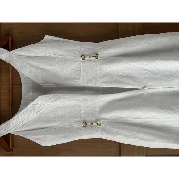 Vineyard Vines For Kentucky Derby White Textured Mini Dress Women’s size 6 - Picture 7 of 12